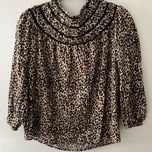 Old Navy Cheetah Blouse